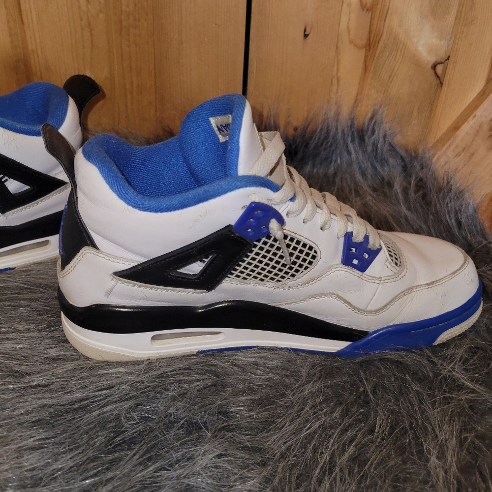 Jordan Kids Sneakers White Blue Black - Picture 10 of 14